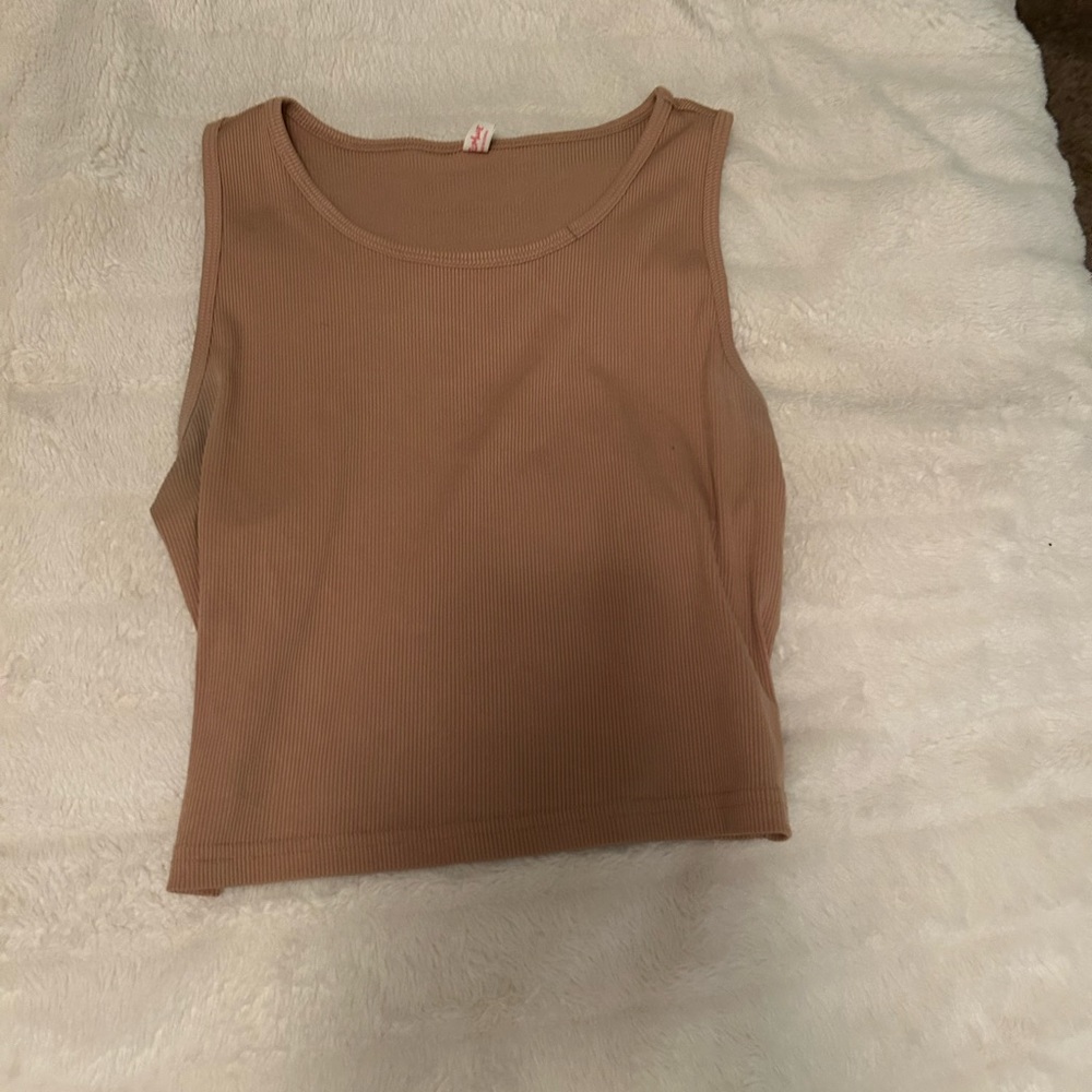 brown shein tank